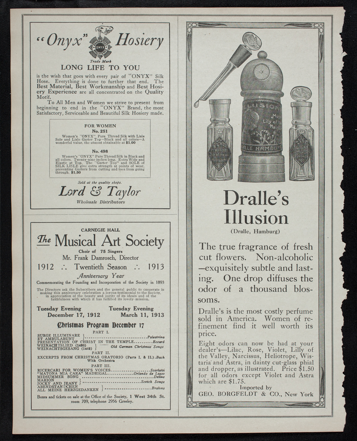 Mischa Elman, Violin, November 30, 1912, program page 8