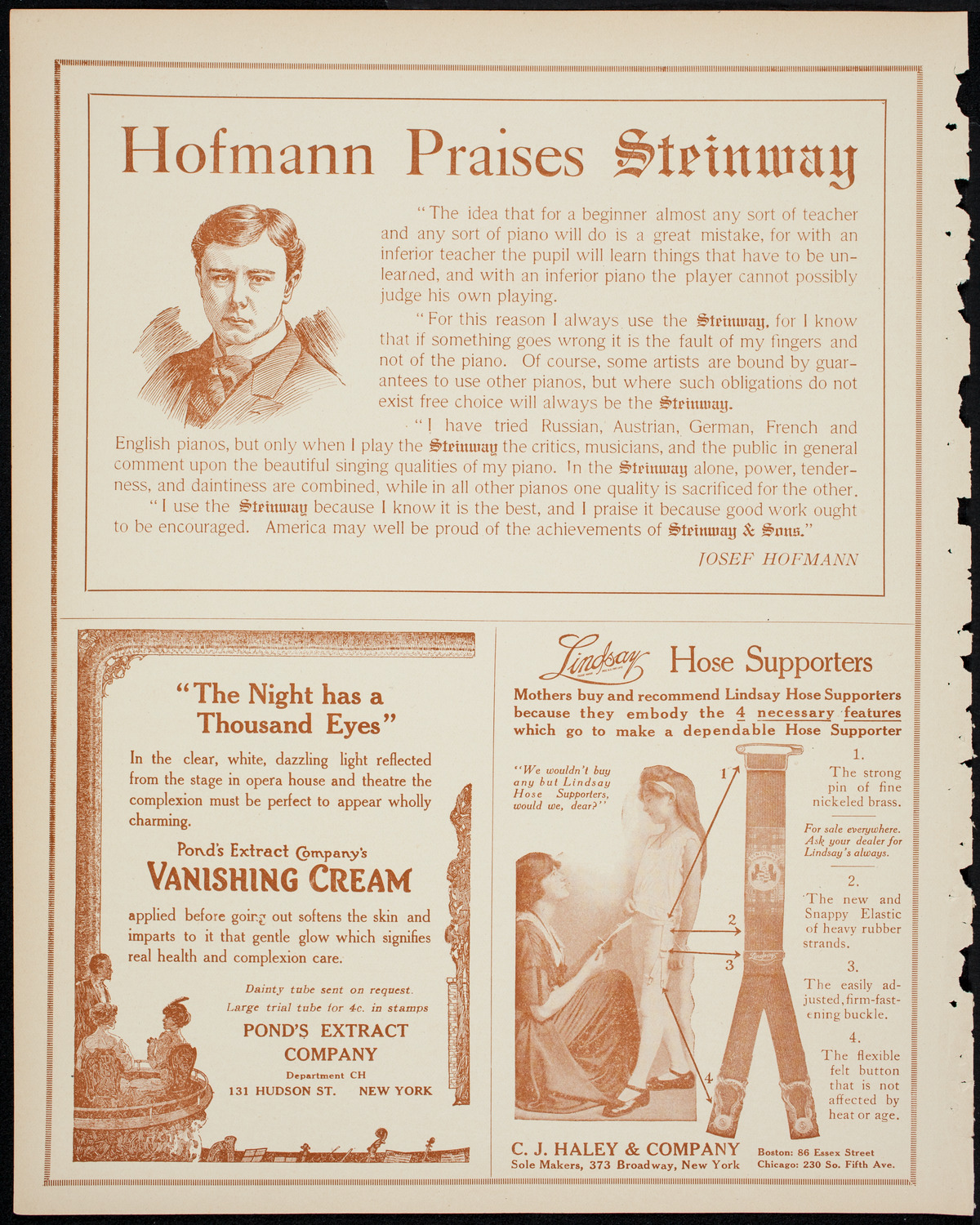 Interborough Dramatic Company Minstrel Performance, April 24, 1914, program page 4