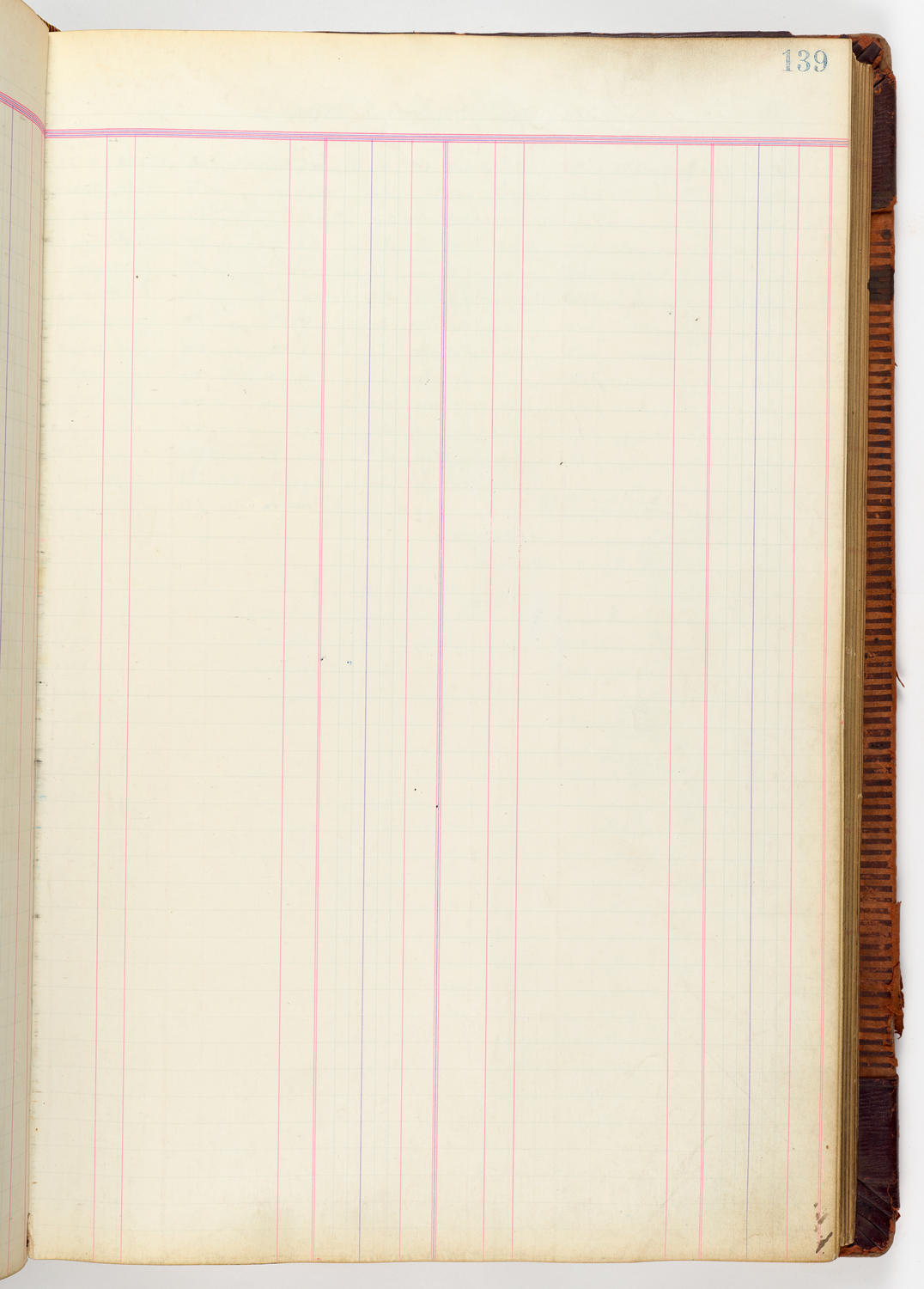 Music Hall Accounting Ledger, volume 3, page 139
