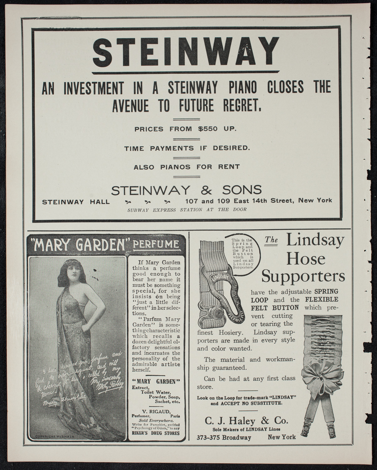 John McCormack, Tenor, February 26, 1911, program page 4