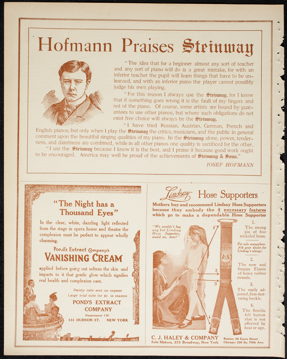 Intercollegiate Glee Club Contest, May 9, 1914, program page 4