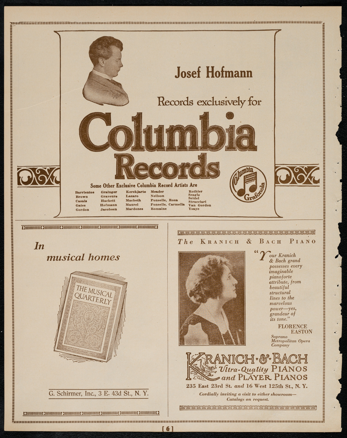 Intercollegiate Glee Club Contest, March 4, 1922, program page 6