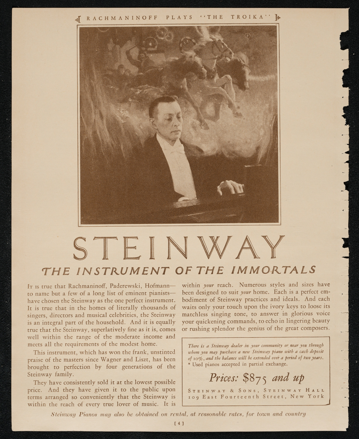 Colin O'More, Tenor, October 5, 1924, program page 4