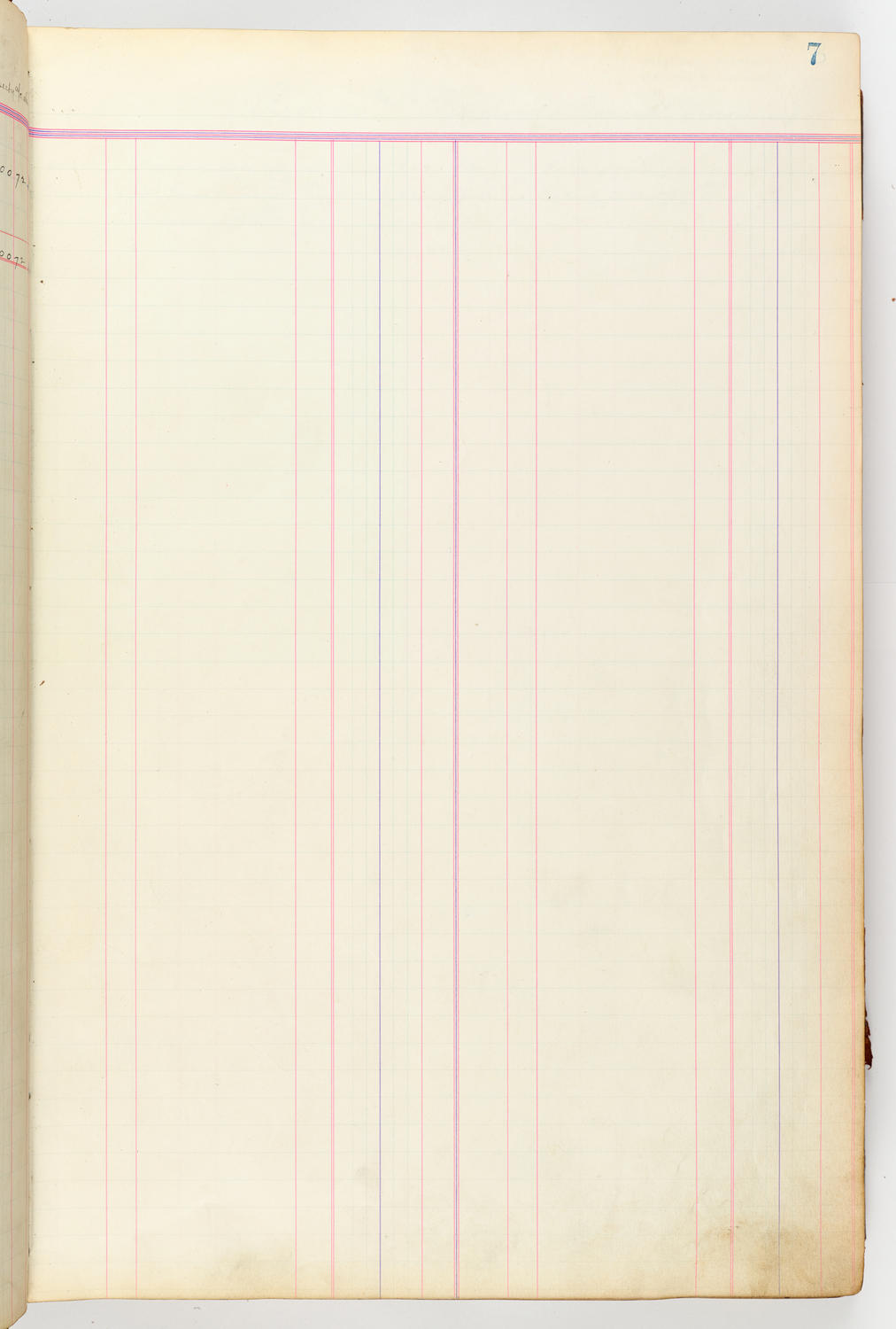 Music Hall Accounting Ledger, volume 3, page 7
