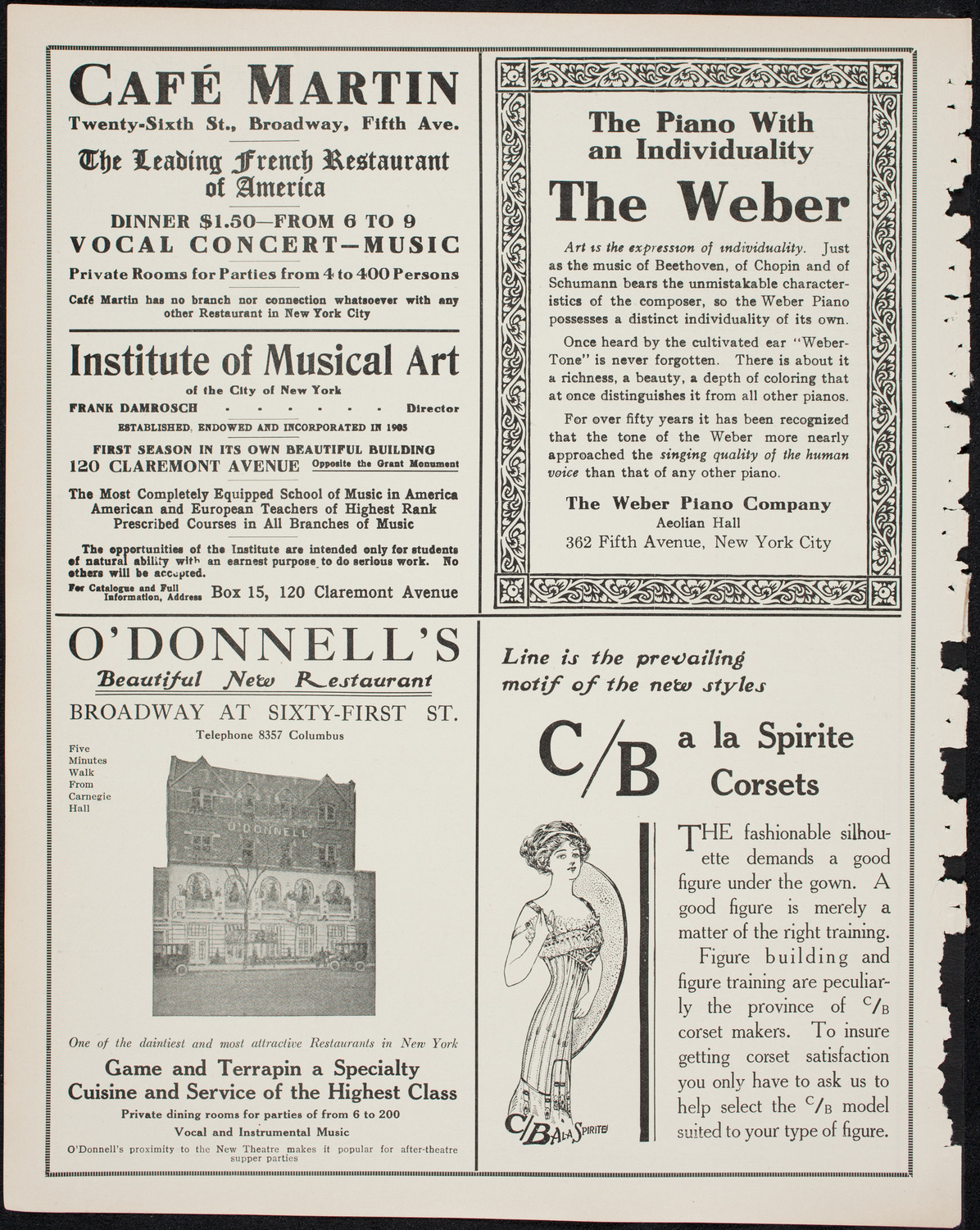 People's Symphony Concert, March 26, 1911, program page 6