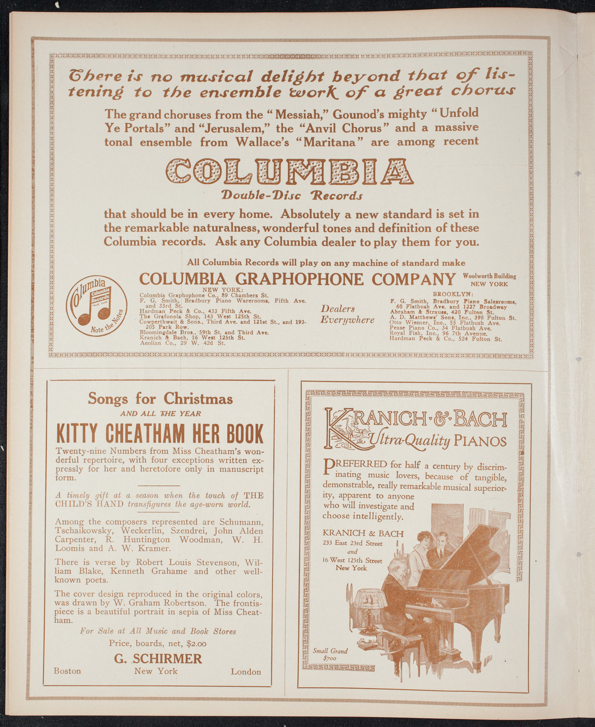 Musical Art Society of New York, December 14, 1915, program page 6