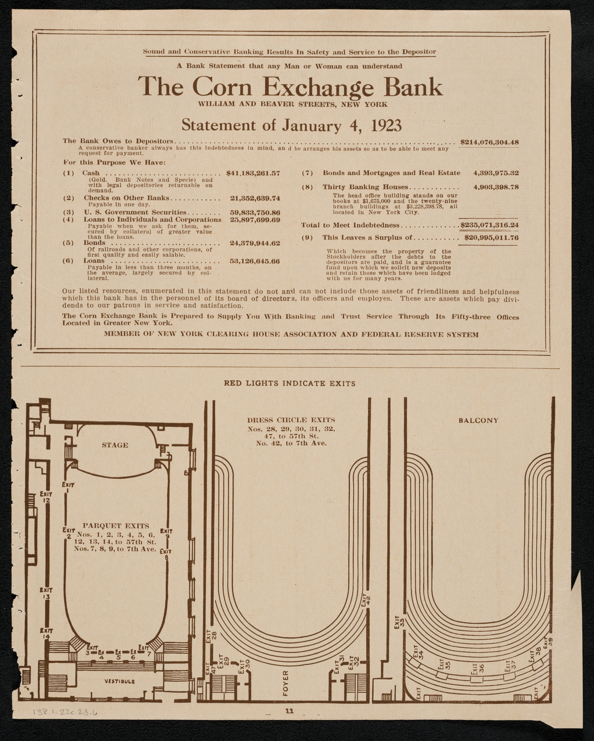 Union of American Hebrew Congregations Golden Jubilee Convention, January 22, 1923, program page 11