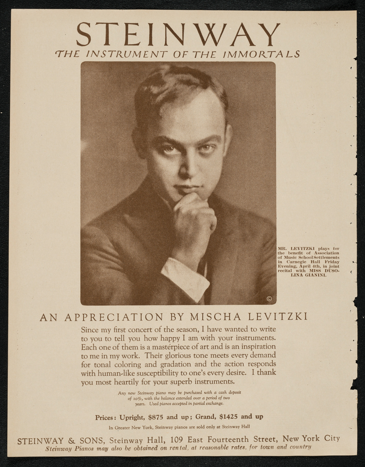 Philadelphia Orchestra, April 1, 1924, program page 4