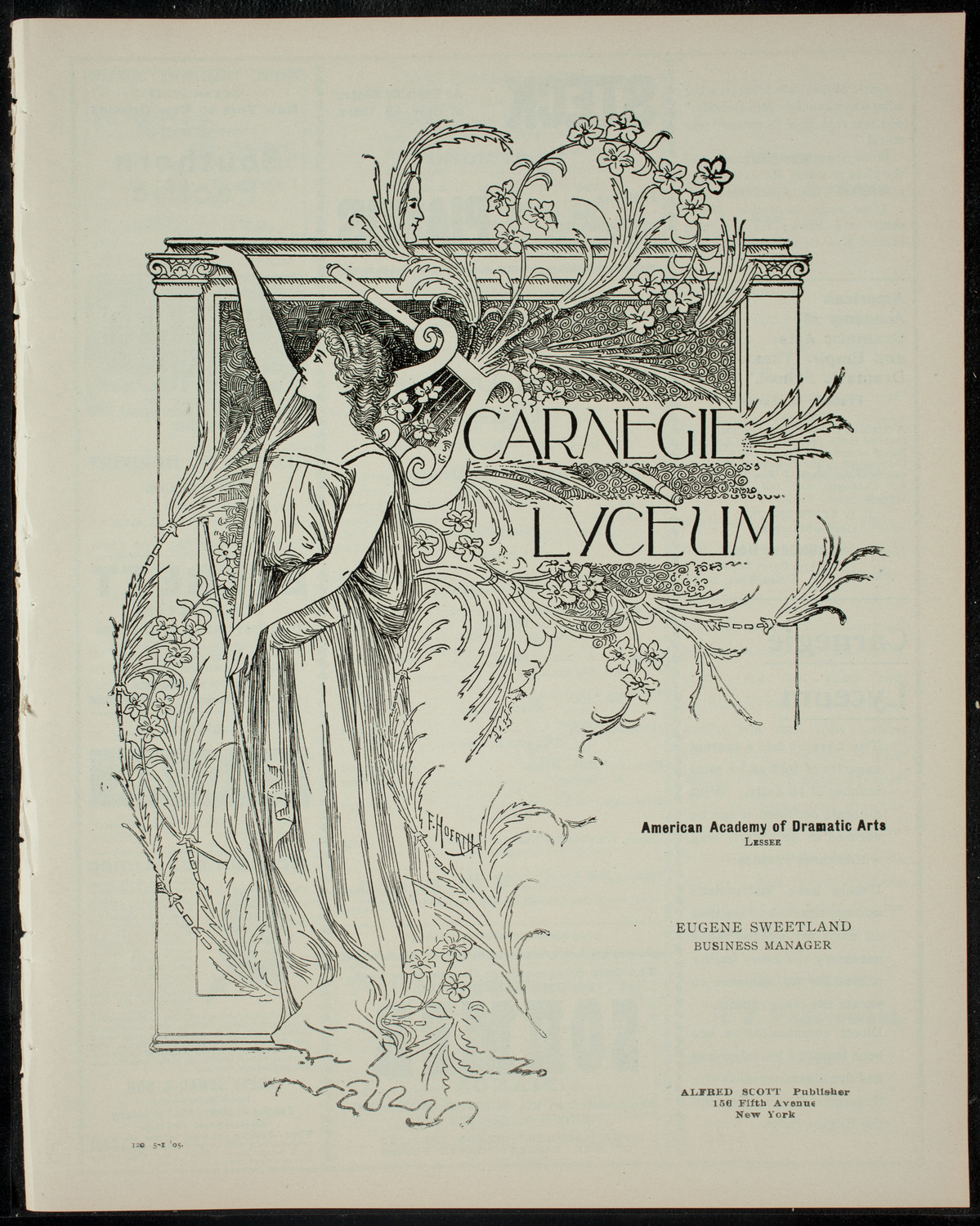 Fordham University Musical and Drama Clubs, May 1, 1905, program page 1