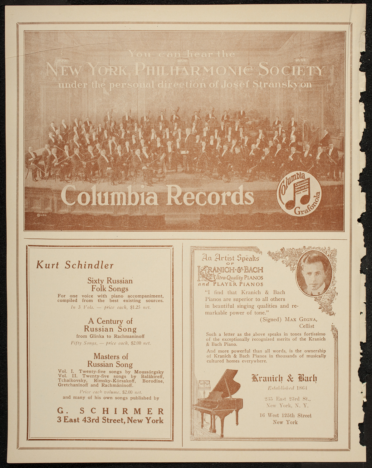 Lecture by Sir Oliver Lodge, January 22, 1920, program page 6