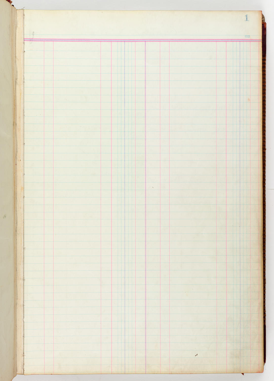 Music Hall Accounting Ledger Journal, volume 6, page 1