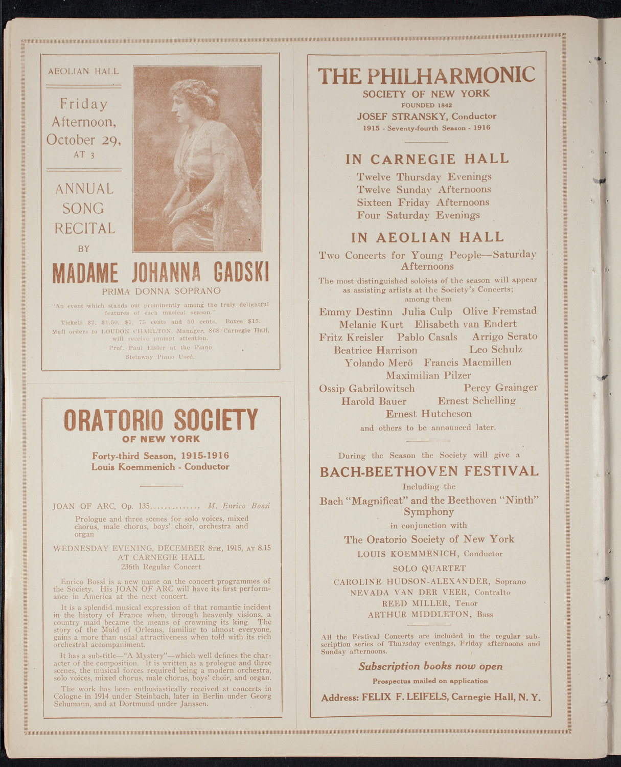 Fashion Show: "Yesterday or To-Morrow", October 7, 1915, program page 10