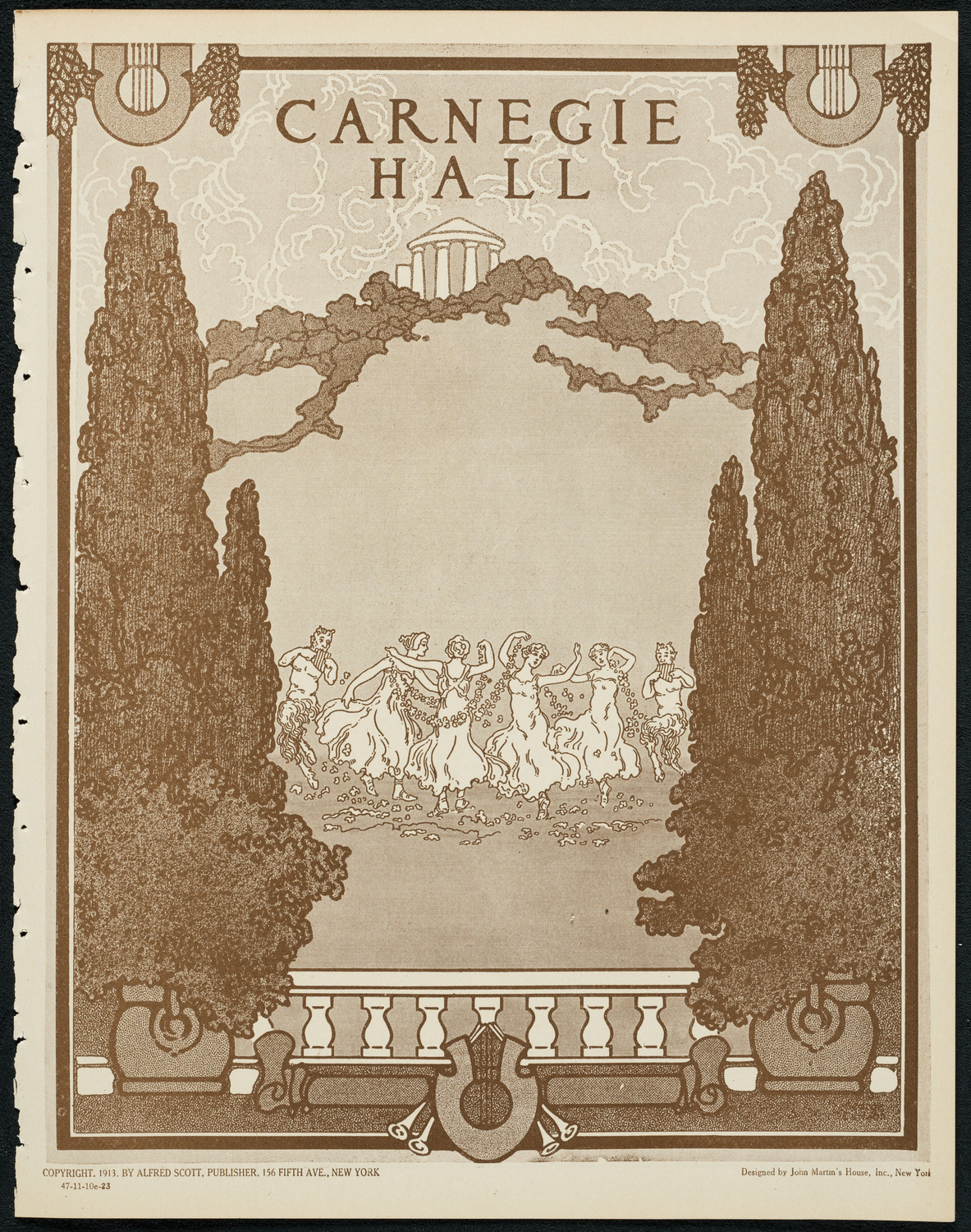 New York Philharmonic, November 10, 1923, program page 1