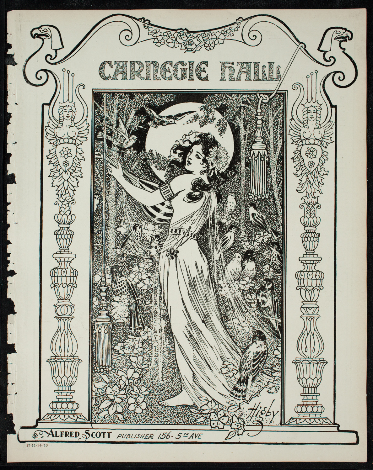 Elmendorf Lecture: London, November 14, 1910, program page 1