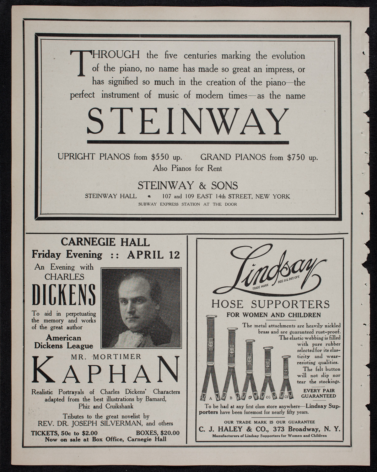 Gaelic Society: Feis Ceoil Agus Seanachas, April 7, 1912, program page 4