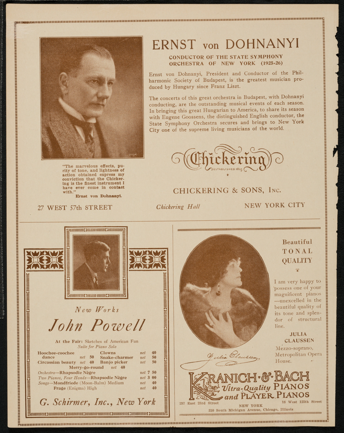 Louise Baylis Dancers, May 20, 1925, program page 6