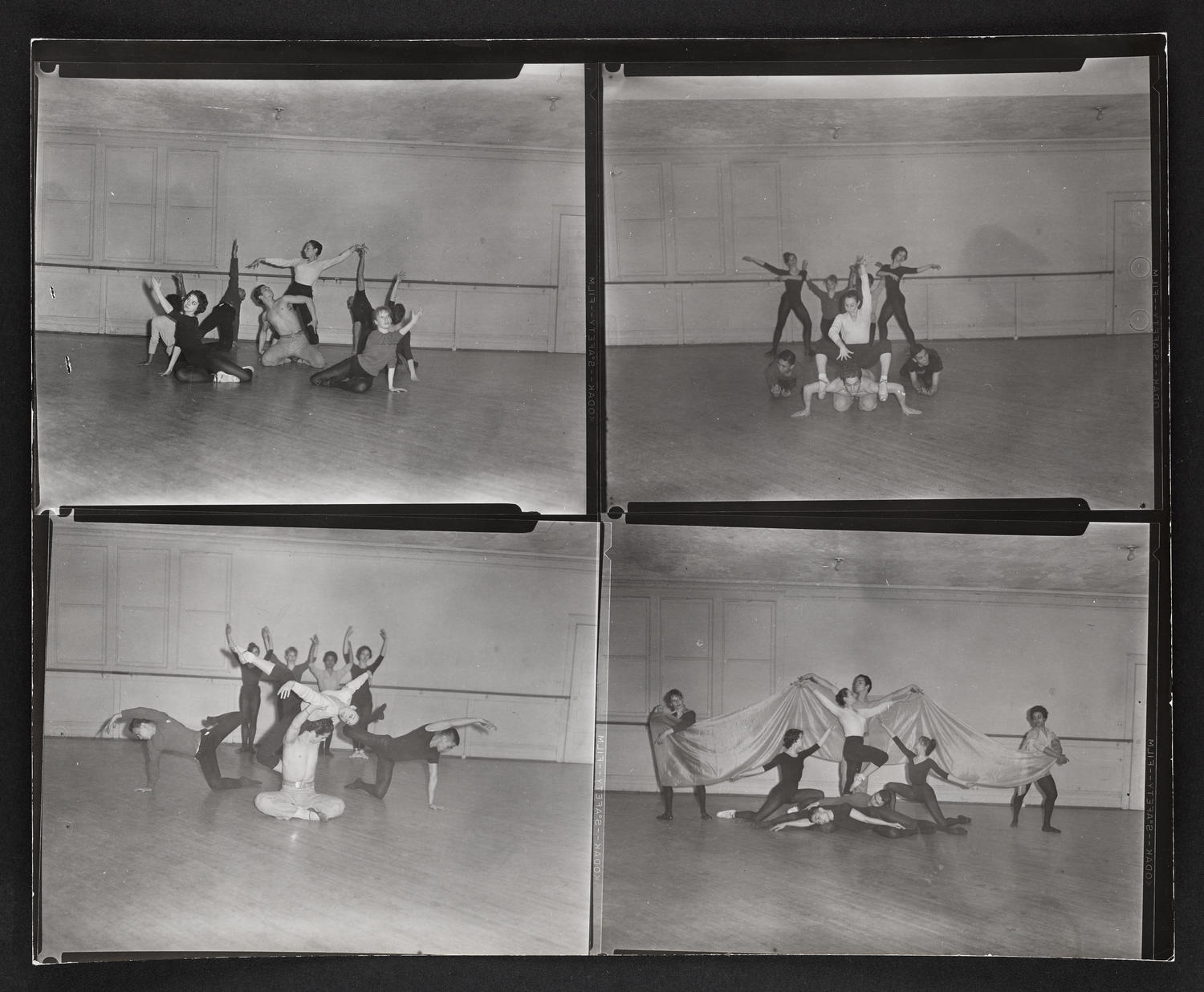 Rehearsals for "Tropic Etude" in Ballet Arts, Carnegie Hall Studio #61, April 1960