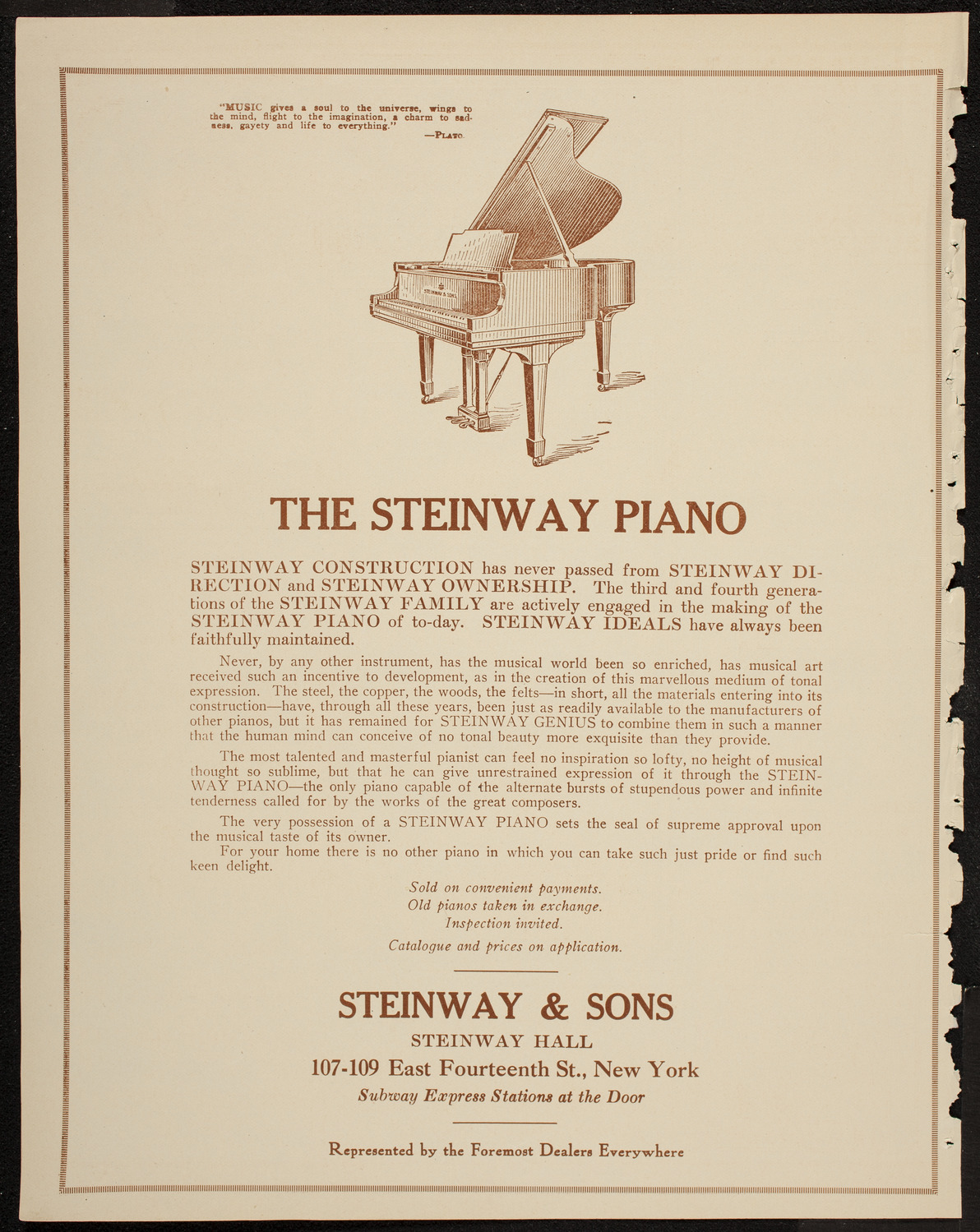 New Symphony Orchestra, January 28, 1920, program page 4