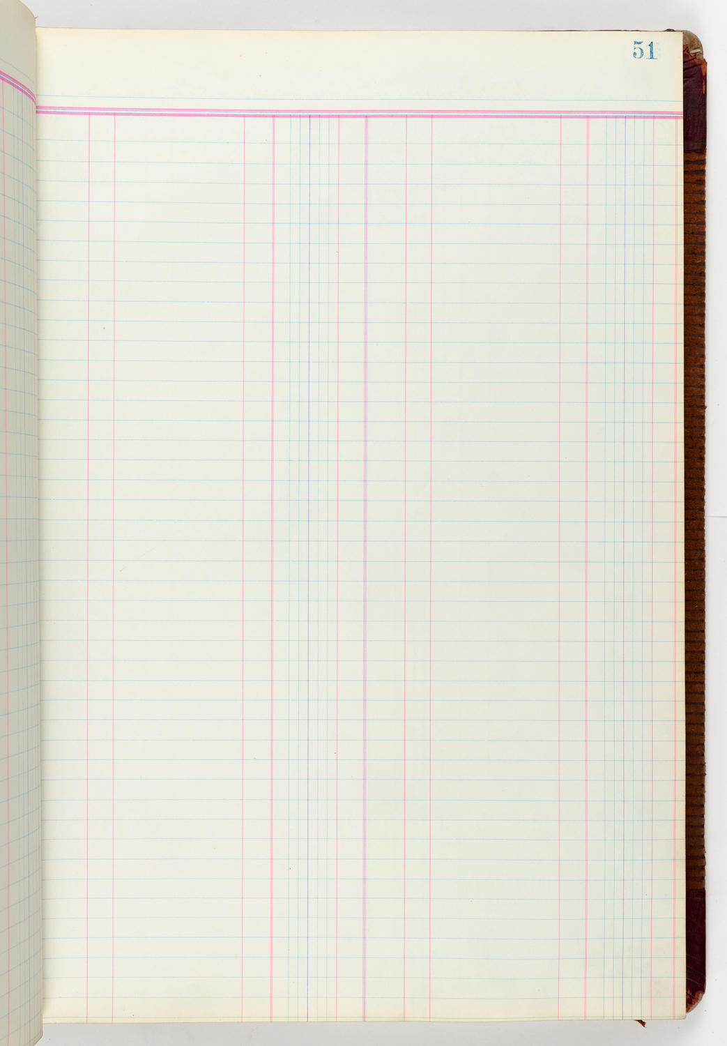 Music Hall Accounting Ledger Journal, volume 6, page 51