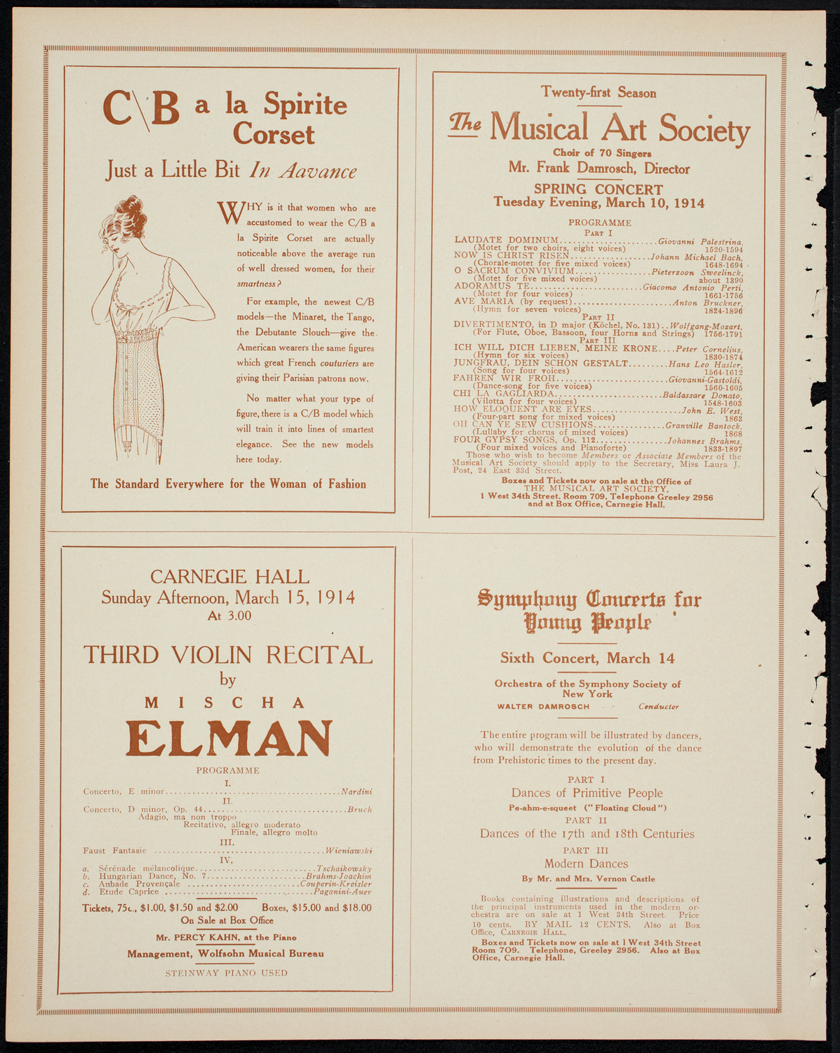 The Civic Forum, March 4, 1914, program page 8