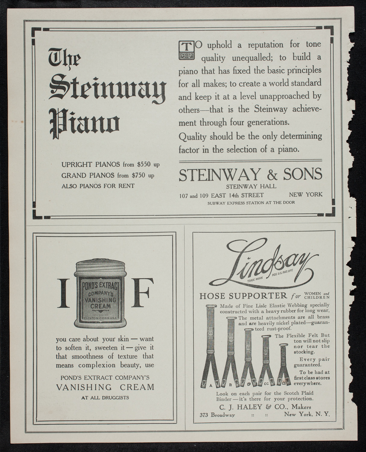 Ernest Schelling, Piano, December 6, 1912, program page 4