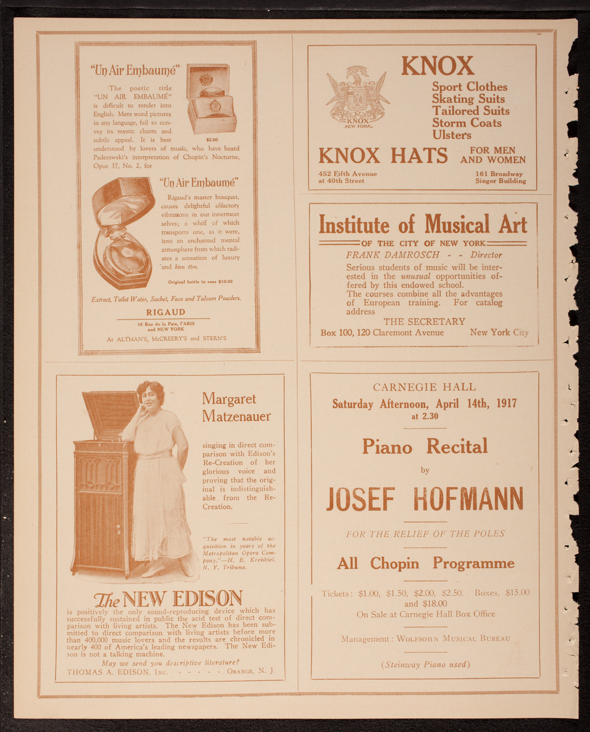 The Civic Forum, April 3, 1917, program page 2