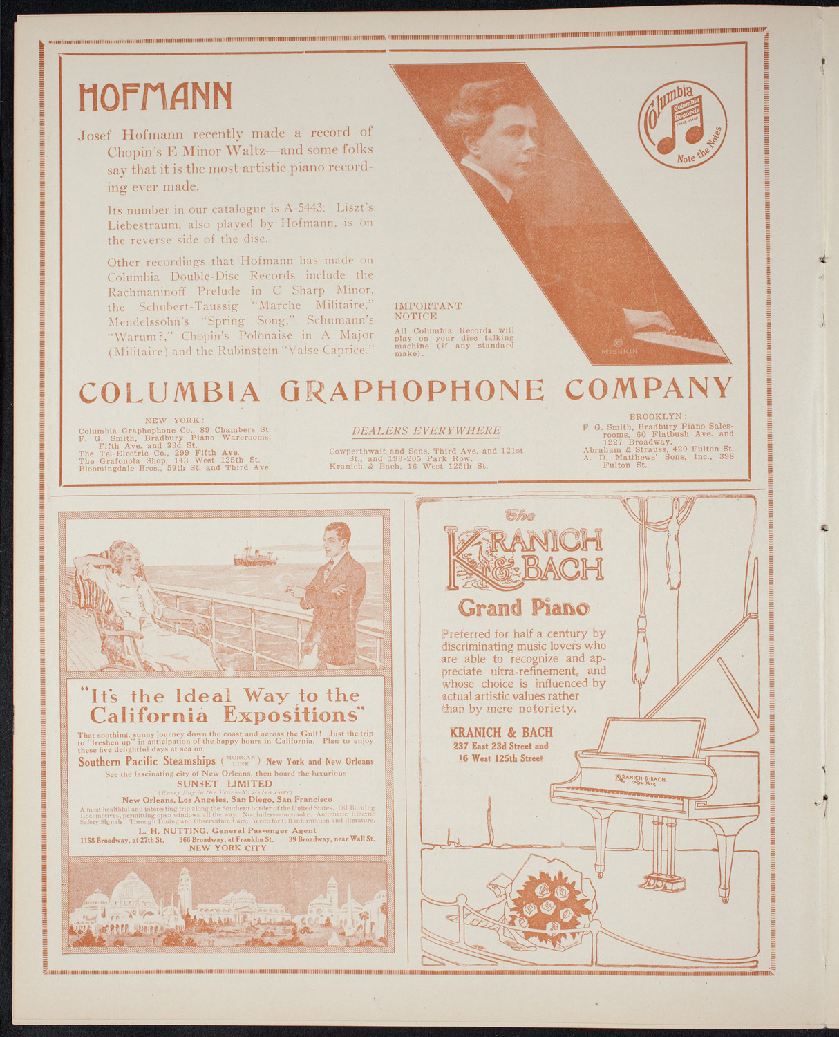 New York Philharmonic, March 5, 1915, program page 6