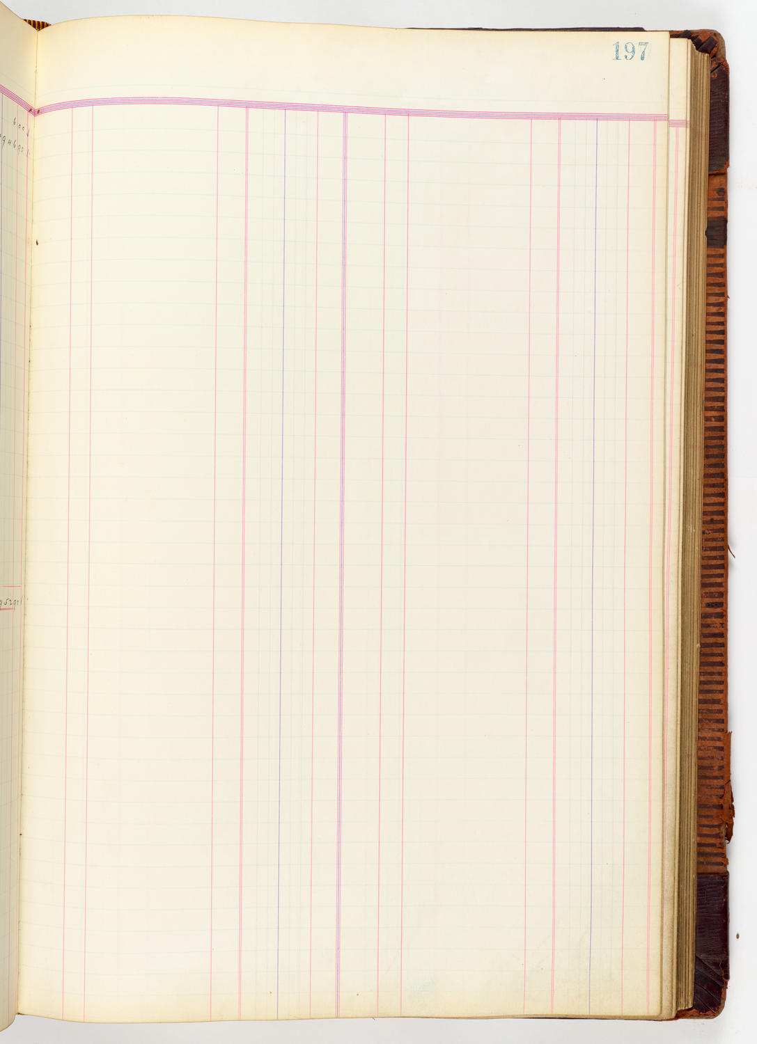 Music Hall Accounting Ledger, volume 3, page 197