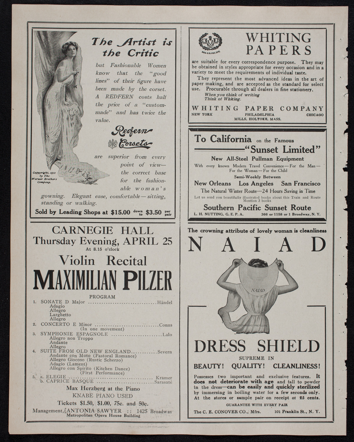 Newman Traveltalks: Moscow and St. Petersburg, March 17, 1912, program page 2