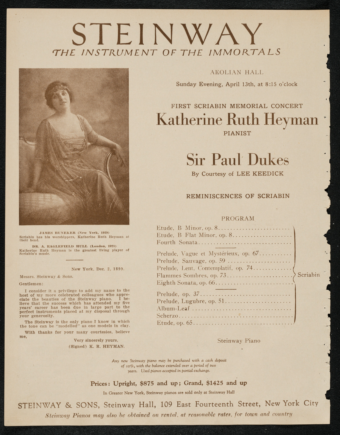 Paul Whiteman and His Orchestra with The Marmeins, April 11, 1924, program page 4