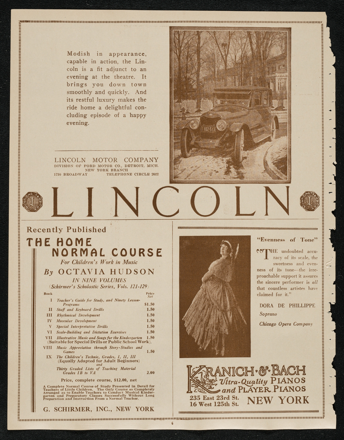 Gurdjieff Institute Demonstration, March 3, 1924, program page 6