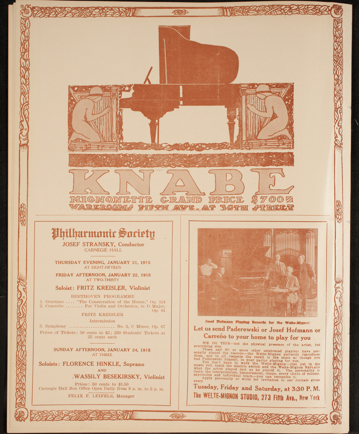 Burton Holmes Travelogue: England, January 18, 1915, program page 12