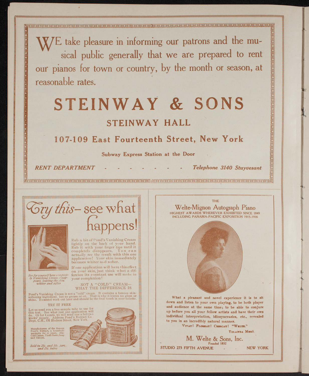 Hungarian Charity Concert, May 26, 1916, program page 4