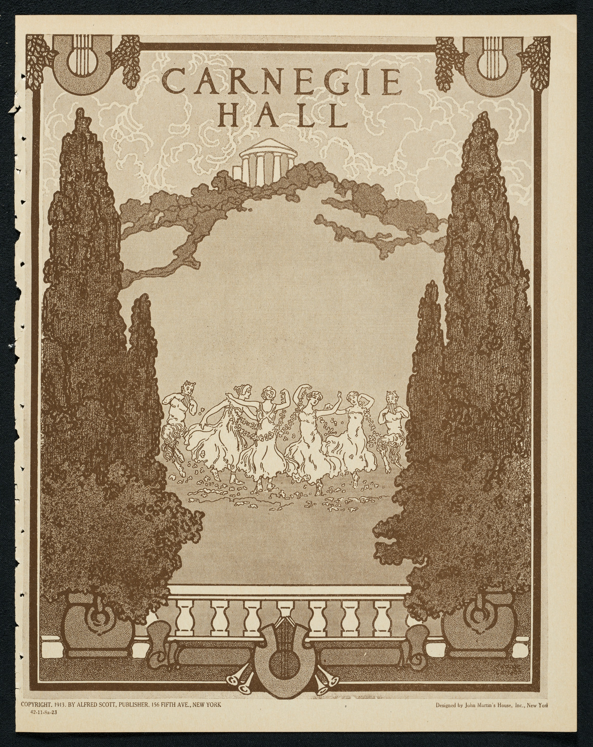 New York Symphony Orchestra: Beethoven Cycle, November 8, 1923, program page 1