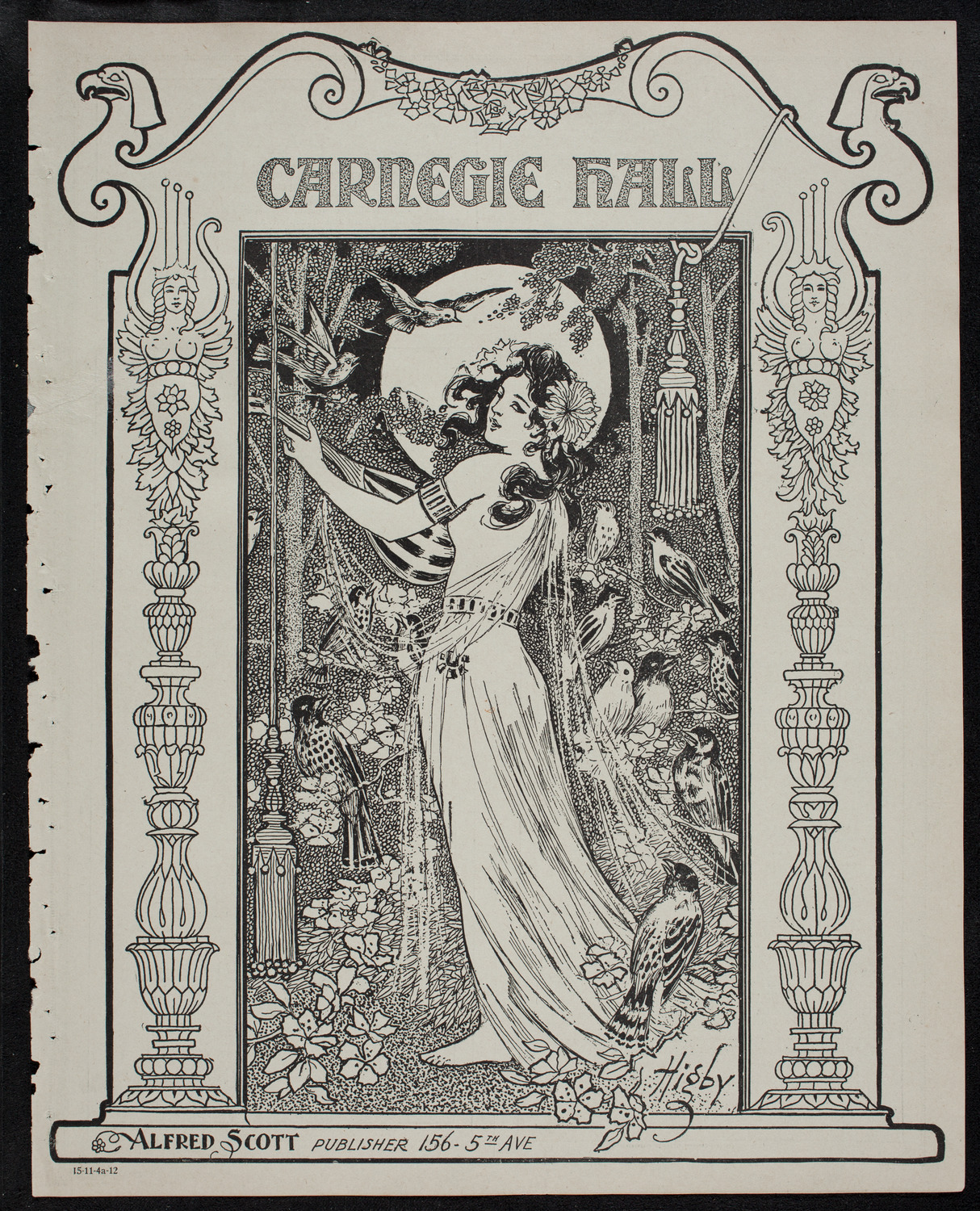 Elmendorf Lecture: The Pacific Coast, November 4, 1912, program page 1