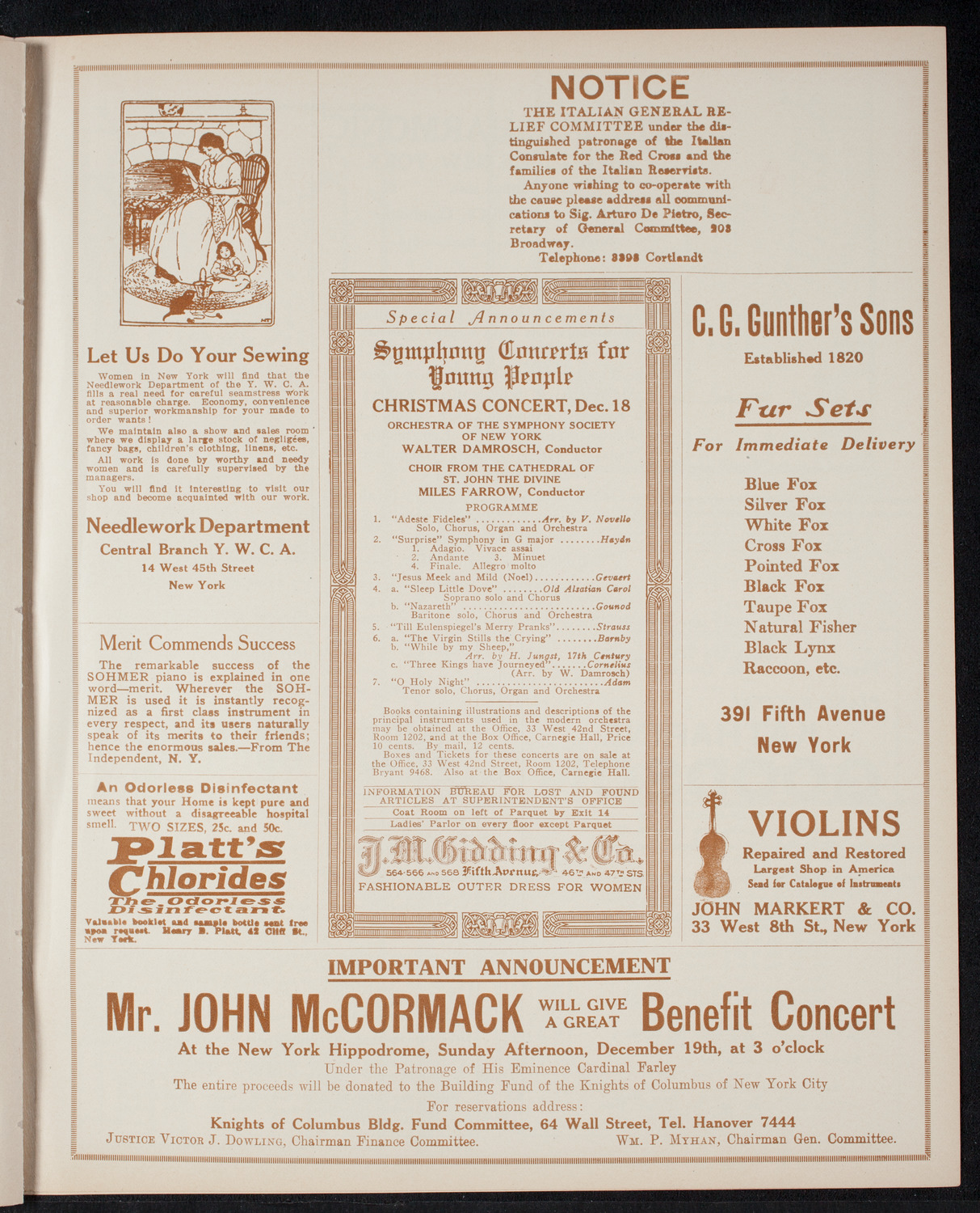 Roy Chandler's South American Series: Spring Byington-Chandler "A Trip to the Argentine", November 25, 1915, program page 9