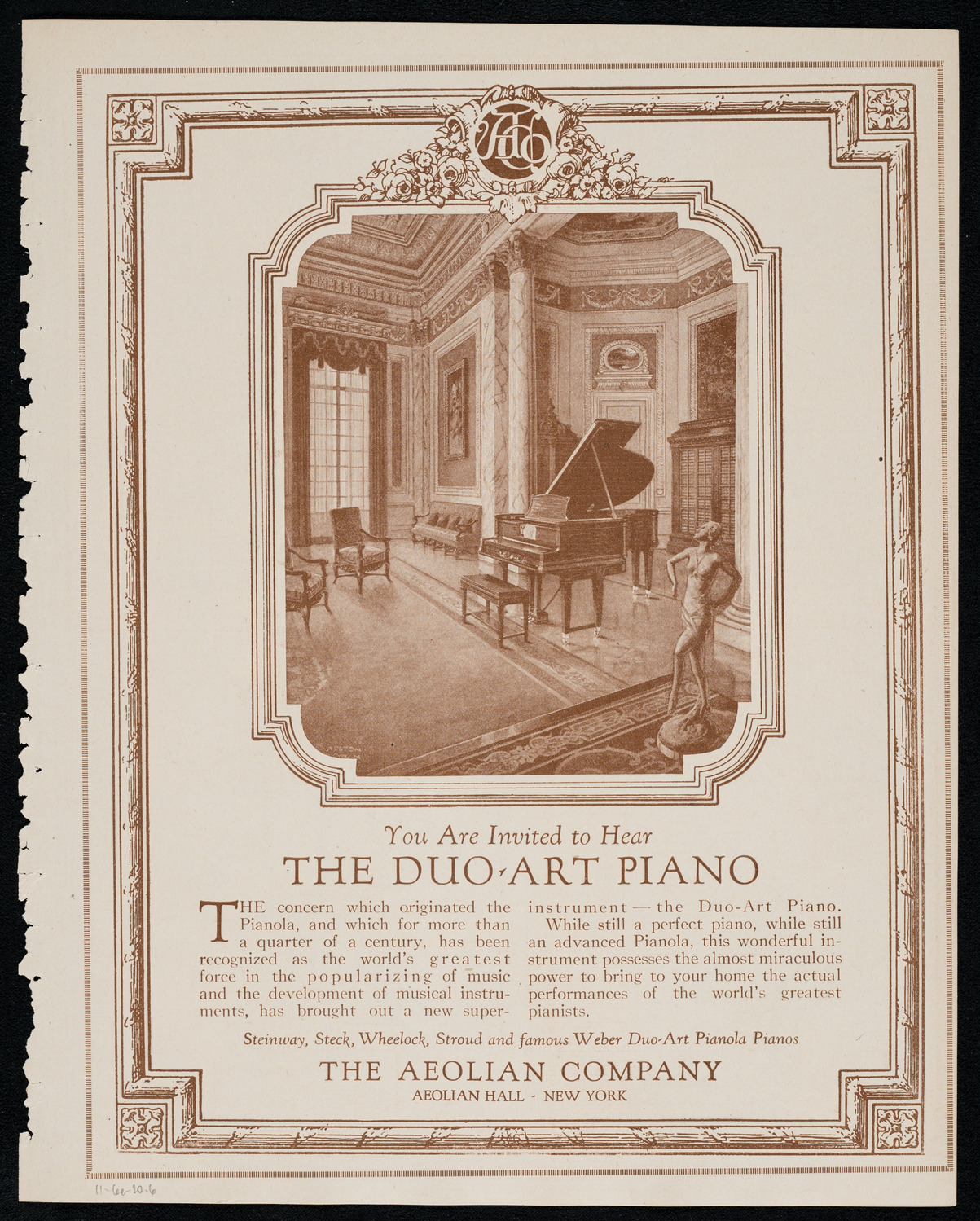 Mildred Wellerson, Cello, November 6, 1920, program page 11