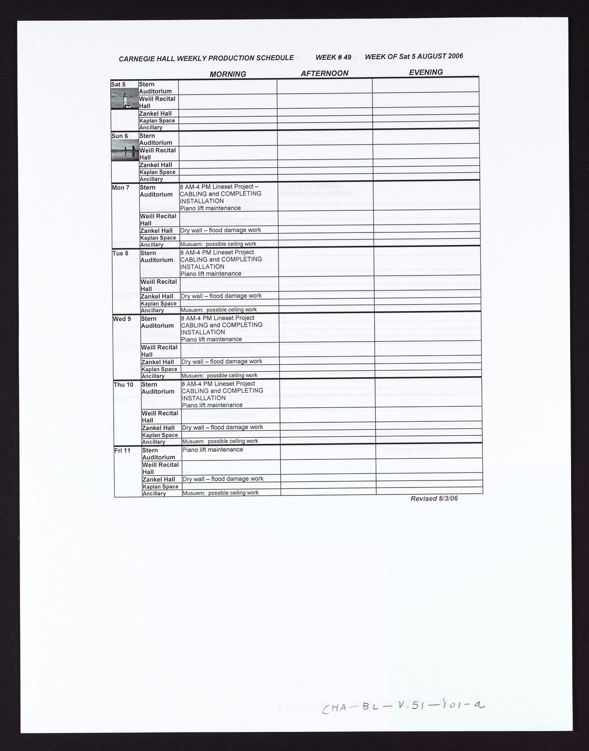 Carnegie Hall Booking Ledger, volume 51, page 101a