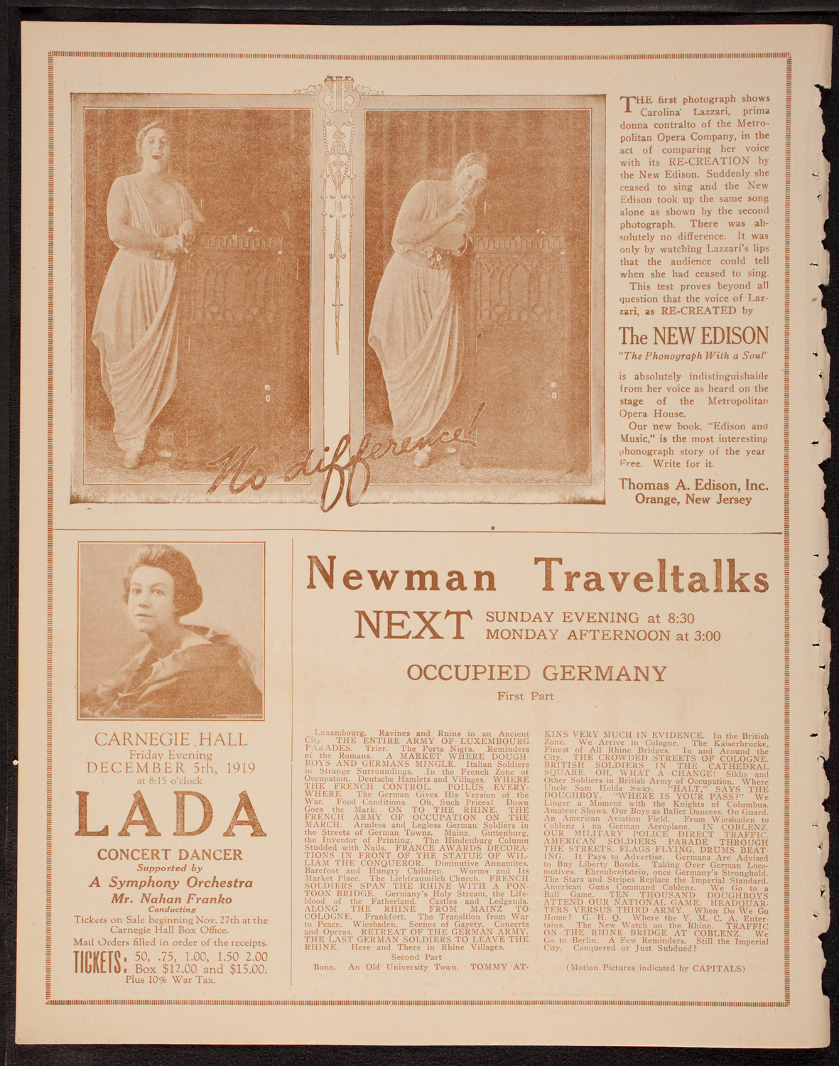 Rosalie Miller, Soprano, November 18, 1919, program page 2