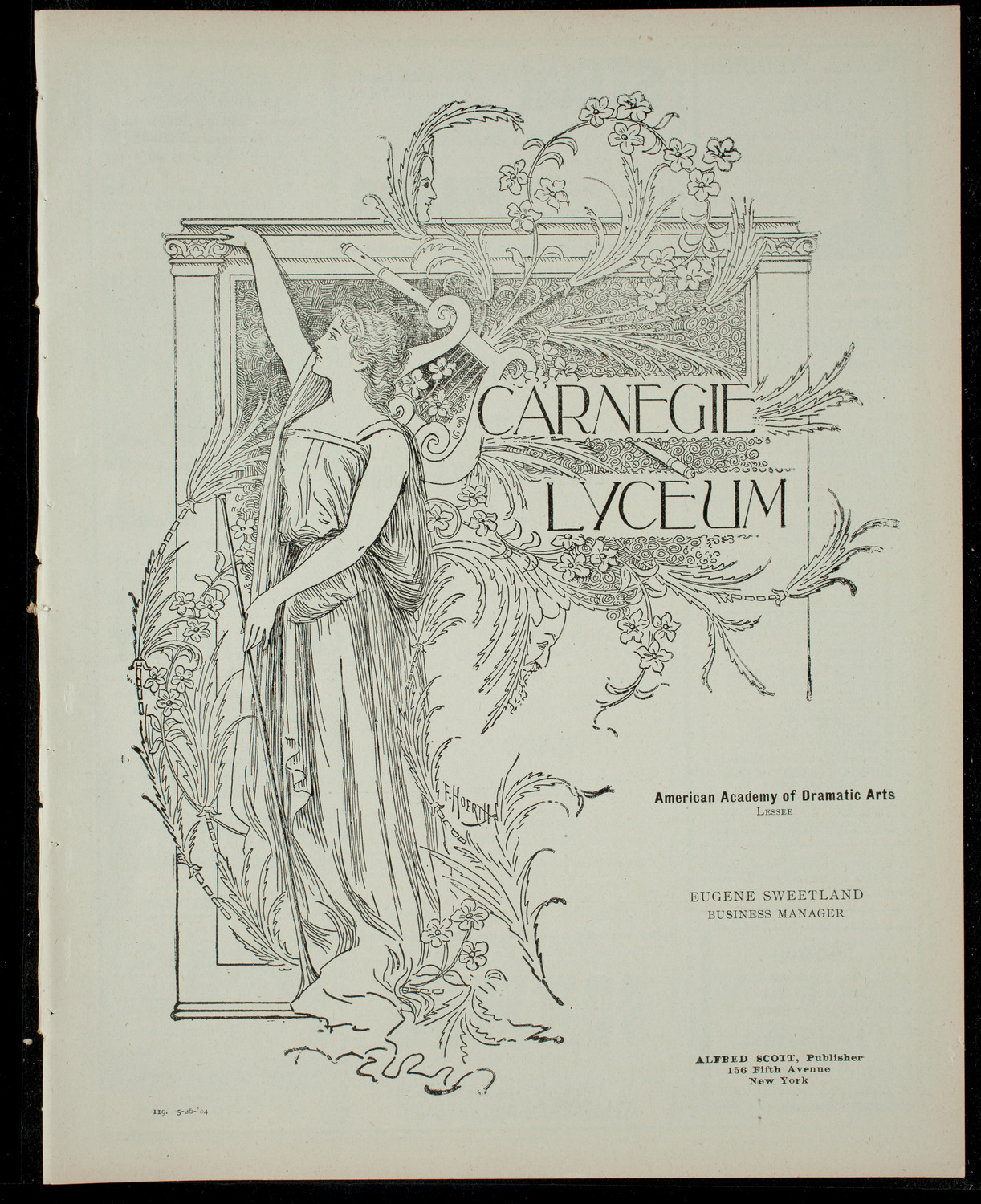 Concert by Pupils of Mrs. Leslie Morgan's School, May 26, 1904, program page 1