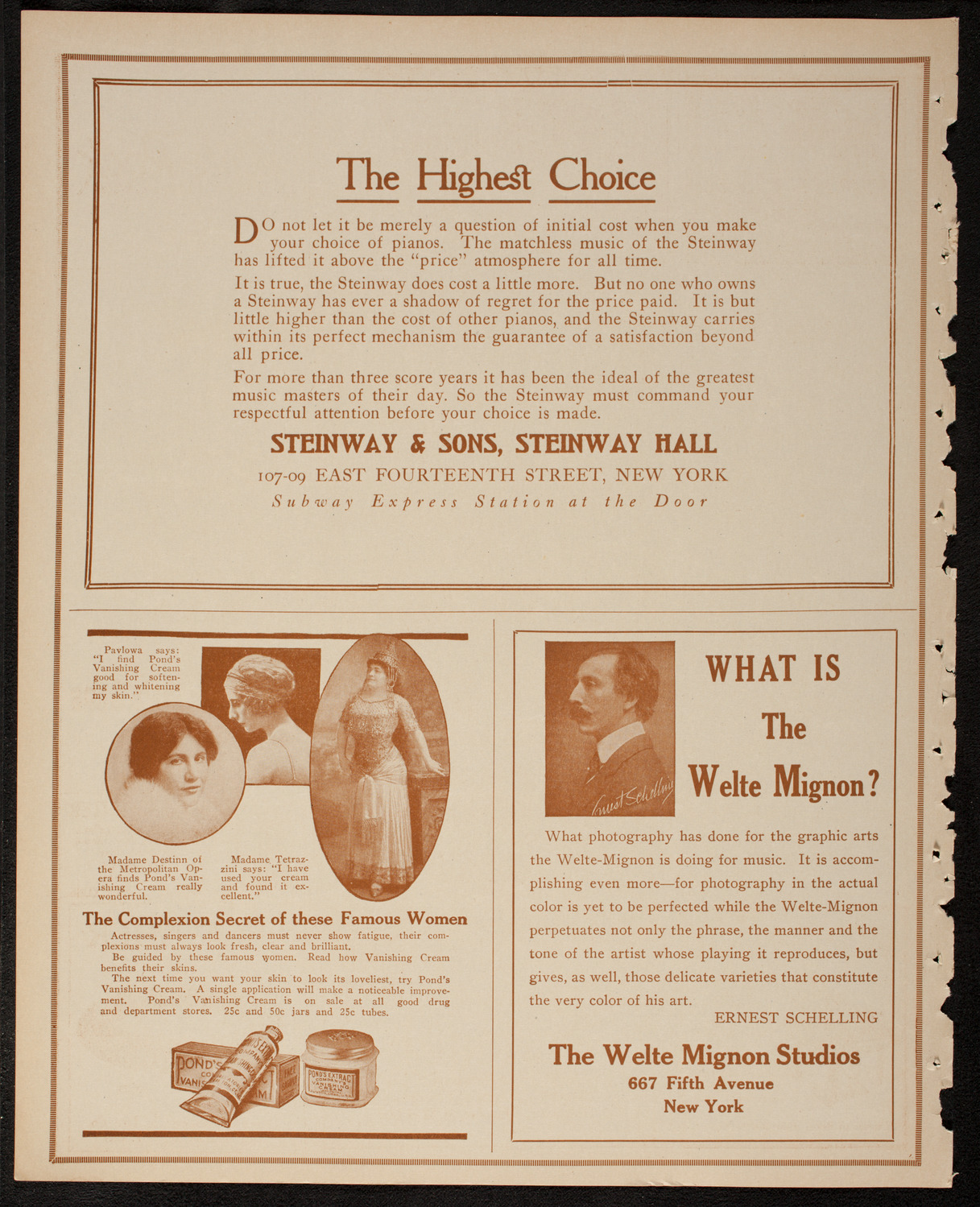 Home Symphony Concert: New York Philharmonic, February 6, 1917, program page 4