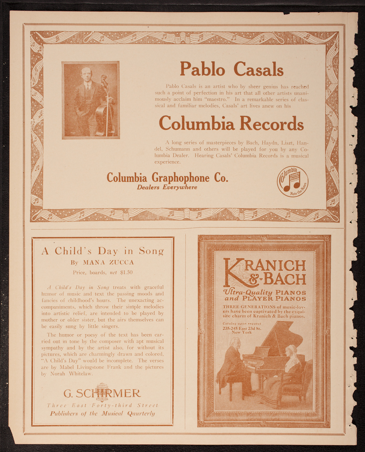 New York Symphony Orchestra, March 11, 1917, program page 6