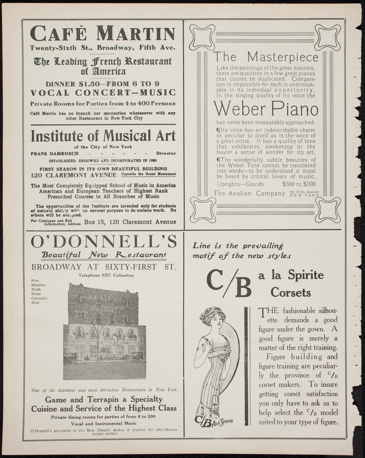 Adeline Genée with The Morris Dancers and The Nahan Franko Symphony Orchestra, May 4, 1911, program page 6