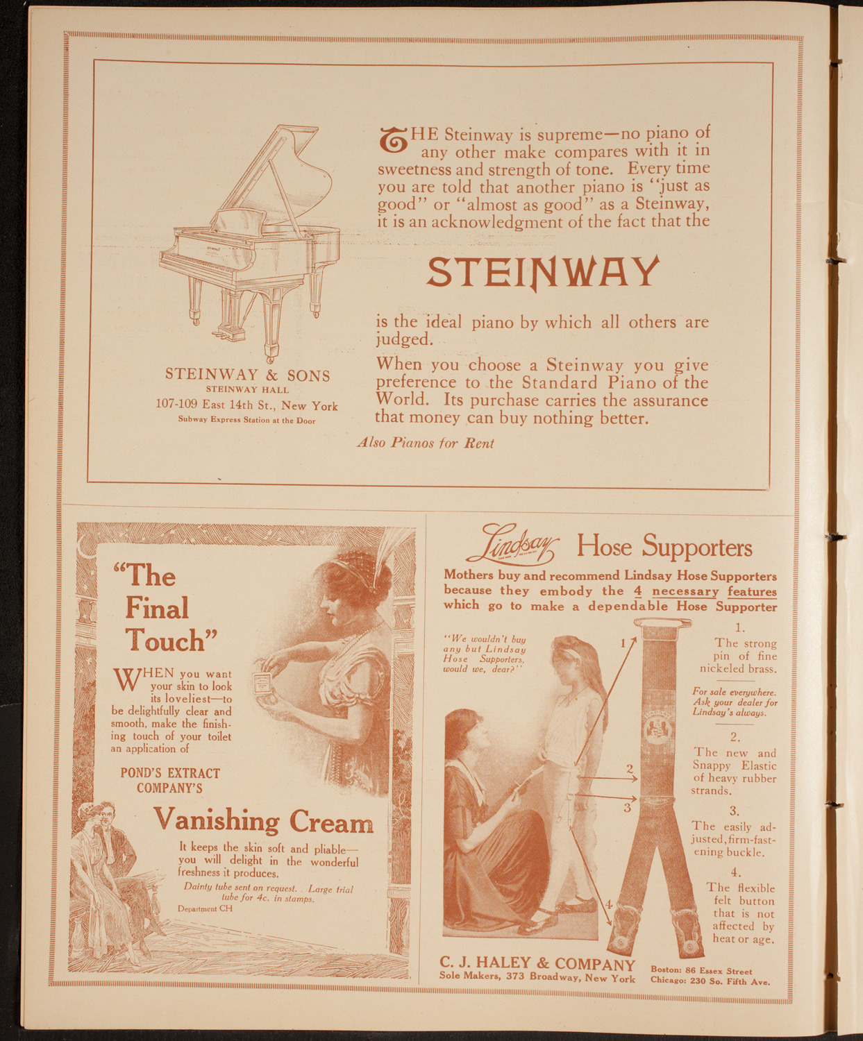 New York Philharmonic, November 13, 1914, program page 4