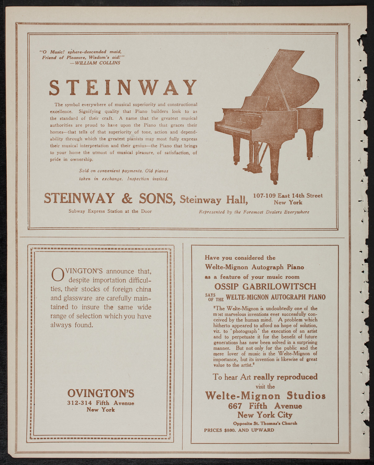 New York Philharmonic, January 24, 1918, program page 4