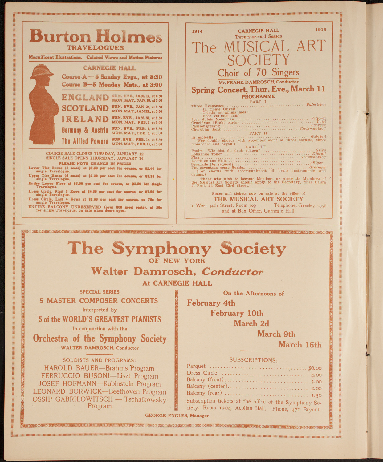 Burr McIntosh: Plain Talk, January 15, 1915, program page 8