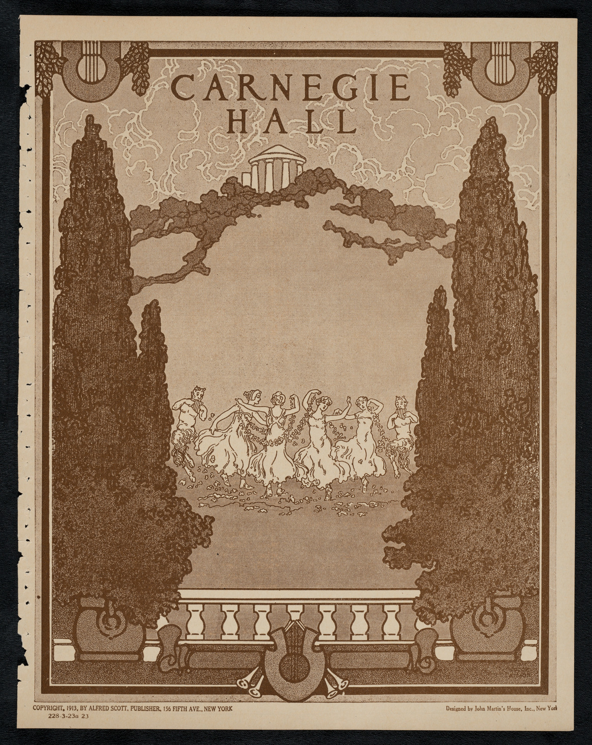 New York Philharmonic, March 23, 1923, program page 1