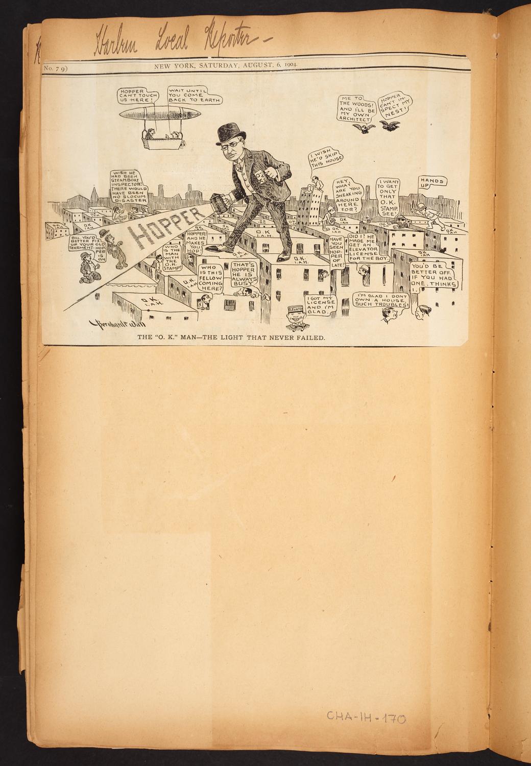 Isaac Hopper Scrapbook, page 170: 1904