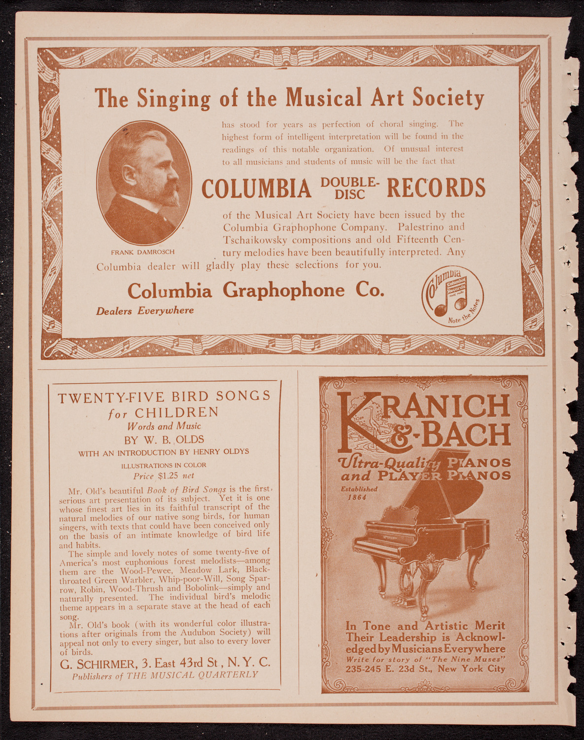 Columbia University Chorus, December 18, 1916, program page 6