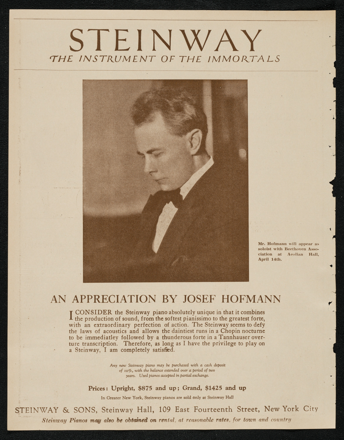 United Singers of New York, April 6, 1924, program page 4